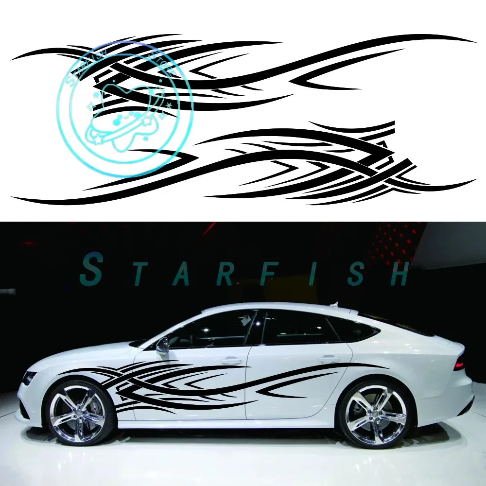 

Personalized Creative Flame Design with PVC Material on Both Sides of The Vehicle for Waterproofing and Sun Protection