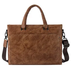 Genuine leather men's bag handbag men briefcase cowhide bag business casual shoulder crossbody computer hand-held messenger bag