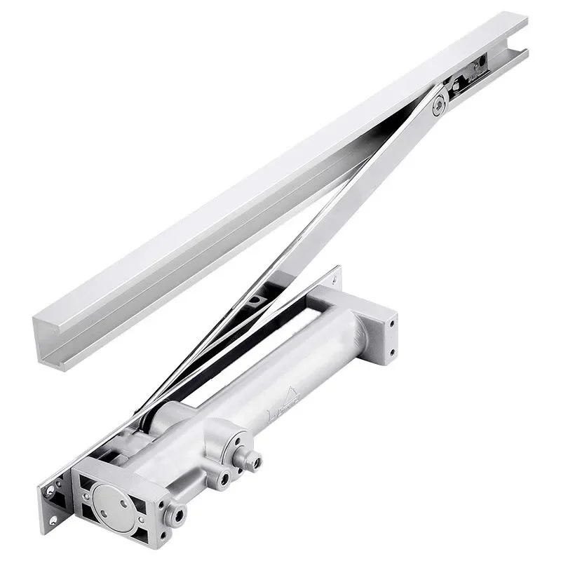 Door Closer Automatic Hydraulic Buffer Adjustable Speed Positioning Door Stop Mute Closing Protective Door Holder