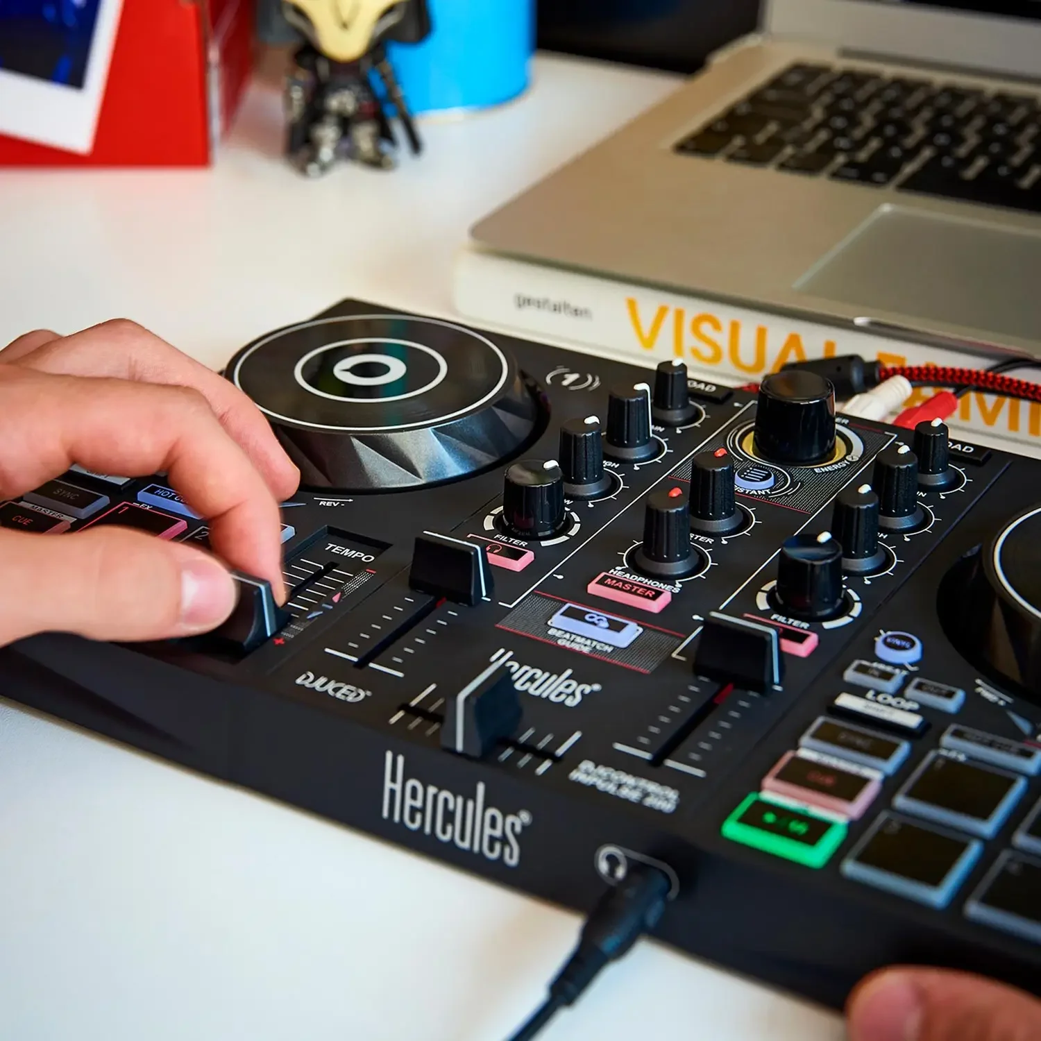 Hercules/Hi Cool Music Inpulse200mk2 Digital DJ Portable Controller Live Compact Player