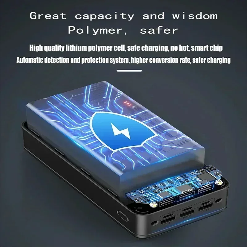 Super-capacity charging treasure 100,000 mA outdoor live mobile power supply is portable and suitable for all kinds.