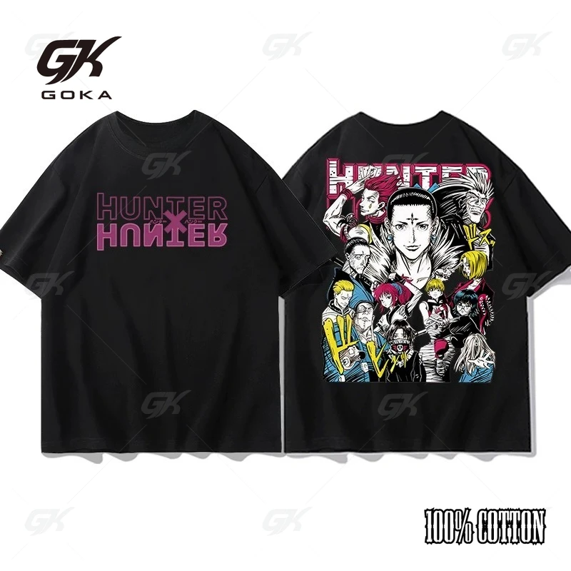 Anime Hunter X Hunter T Shirt  Phantom Troupe Spider Vintage Short Sleeve Tops Clothes T-shirt Men Women Cotton Casual T-shirts