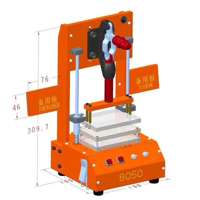 PCB Test Stand Bakelite FC Empty Embryo Frame Test Fixture Circuit Board Test Frame Customized Fixture