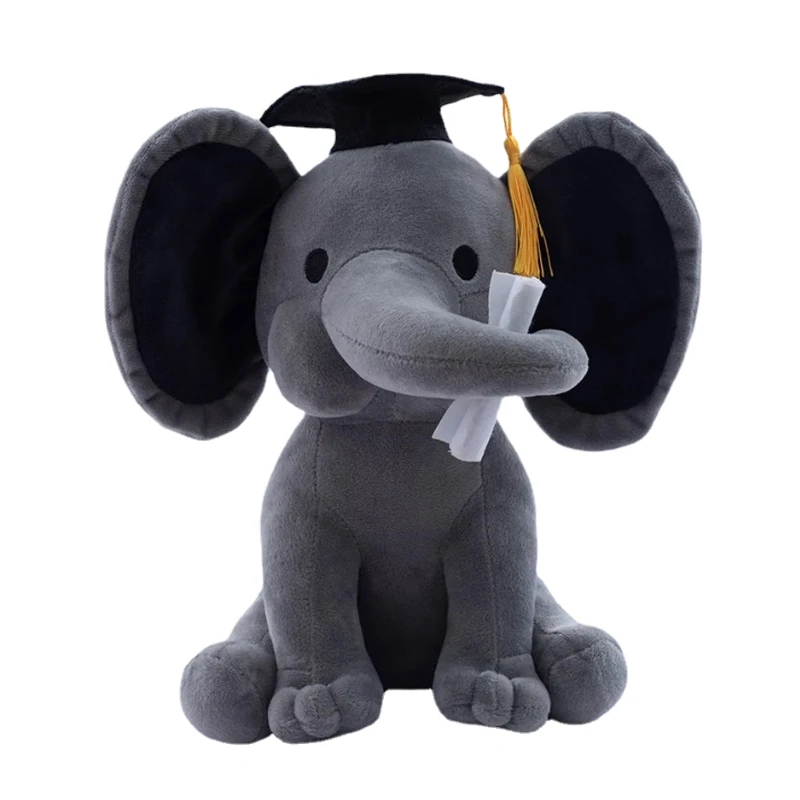 Peluches de elefante para habitación de bebé, muñecos de peluche decorativos, peluches, peluches, animales de peluche de punto para niños