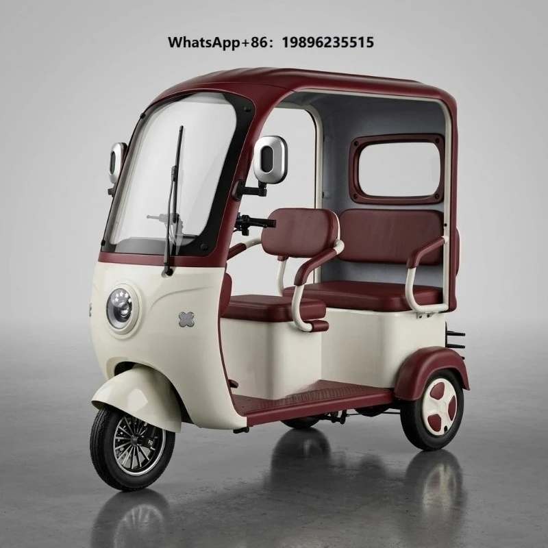 Electric Tricycle for Adults 3-wheel 60V High Quality Customizable 3-Passenger 200-300kg Payload 30-50km/h