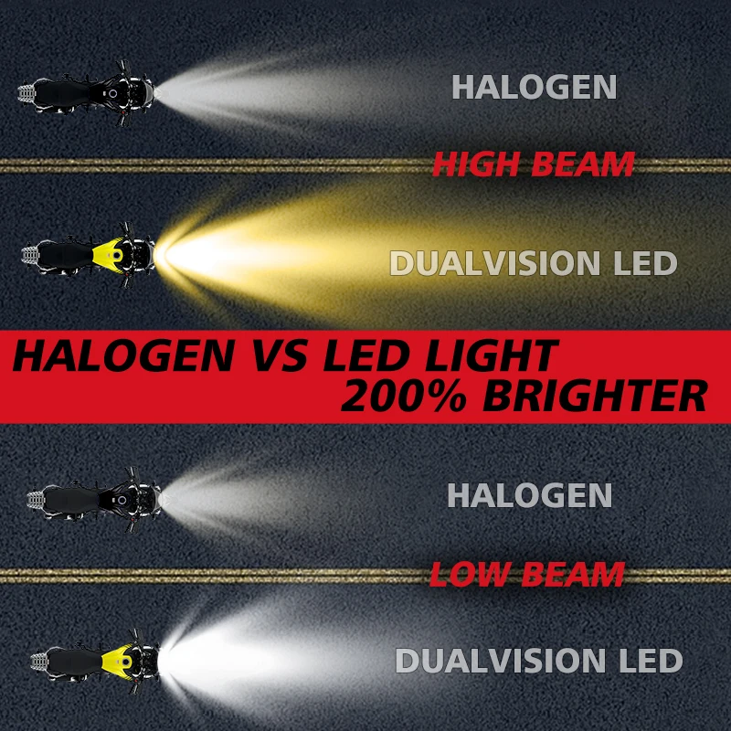 2 قطعة 30000LM دراجة نارية المصباح LED BA20D H6 H4 لمبات عدسة مزدوجة أبيض أصفر مرحبا لو مصباح CSP الأضواء ل موتو سكوتر ATV