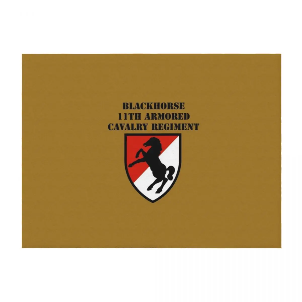 

BLACKHORSE 11TH ARMORED CAVALRY REGIMENT Throw Blanket Bed Personalized Gift Heavy Blankets For Baby Blankets