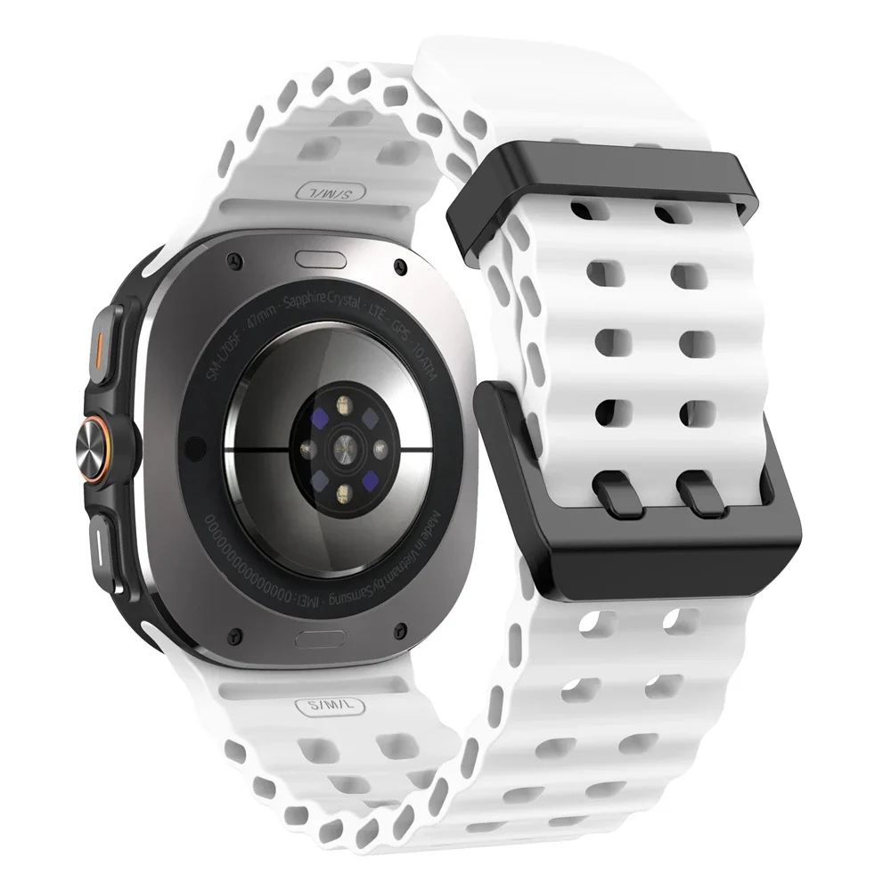 No Gaps Silicone Sports Marine Strap For Samsung Galaxy Watch Ultra Band For Galaxy Watch Ultra 47mm Bracelet Watchband