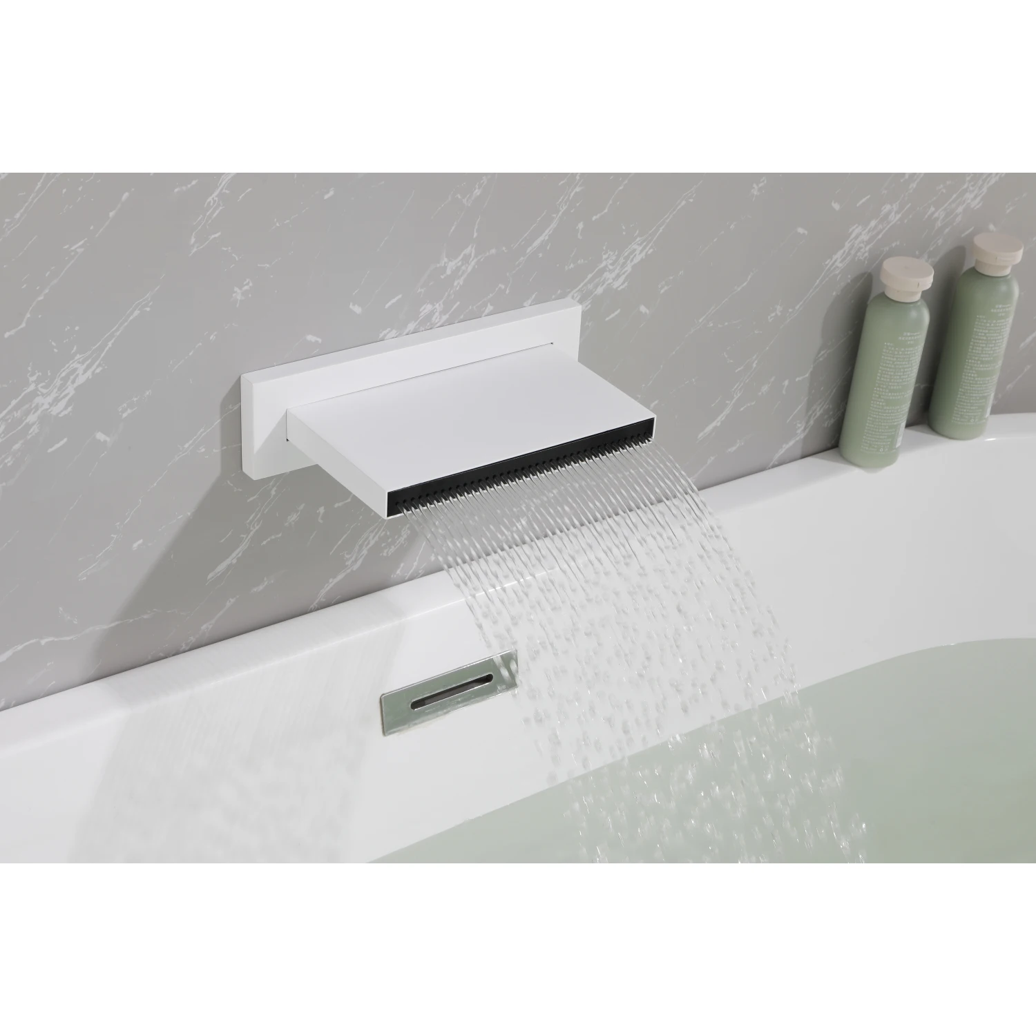 

SHOWER Waterfall Waterfall Tub Faucet Wall Mount Tub Filler Spout For Bathroom sink Multiple Uses High Flow Bathtub shower Casca