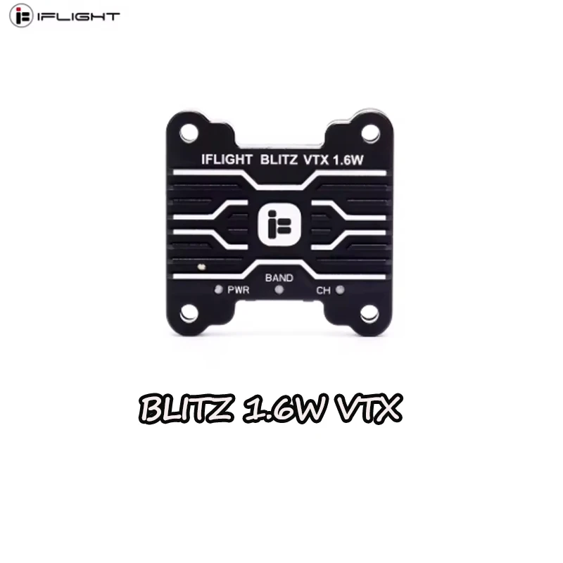 IFlight BLITZ 1.6W VTX High Power 5.8G 40CH PitMode 25mW 400mW 800mW 1600mW Adjustable FPV Long Distance Video Transmitter 30.5