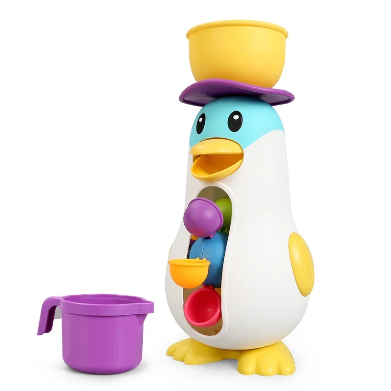 Pinguin Windmühle Spielzeug Spaß Baby Badewanne Badewanne Spielzeug Entzückende Wasser Beregnung Kinder Dusche Bad Spielzeug Streuen Säuglings Spielen
