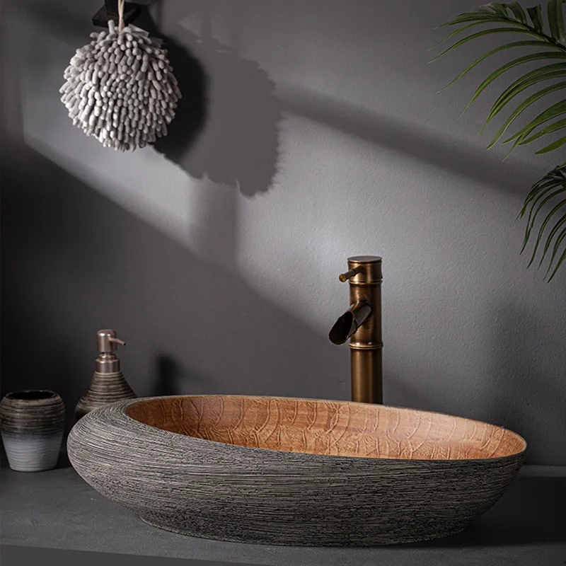 Wastafel Keramik Vintage Artis - Home Bathroom Wash Basin ulasan dan harga