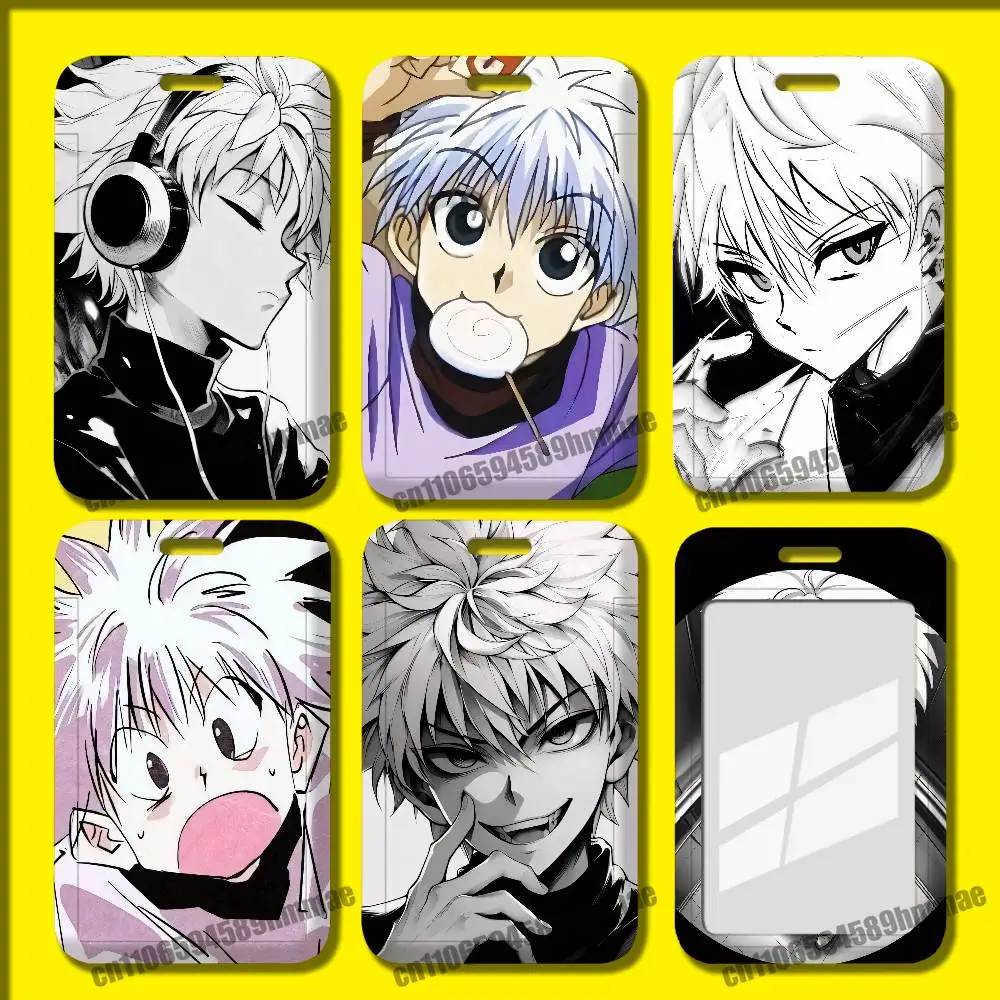 For Killua Zoldyck Employee ID Card Holder Office Badge Student Bank Work Credit Holders Hard Case Shell