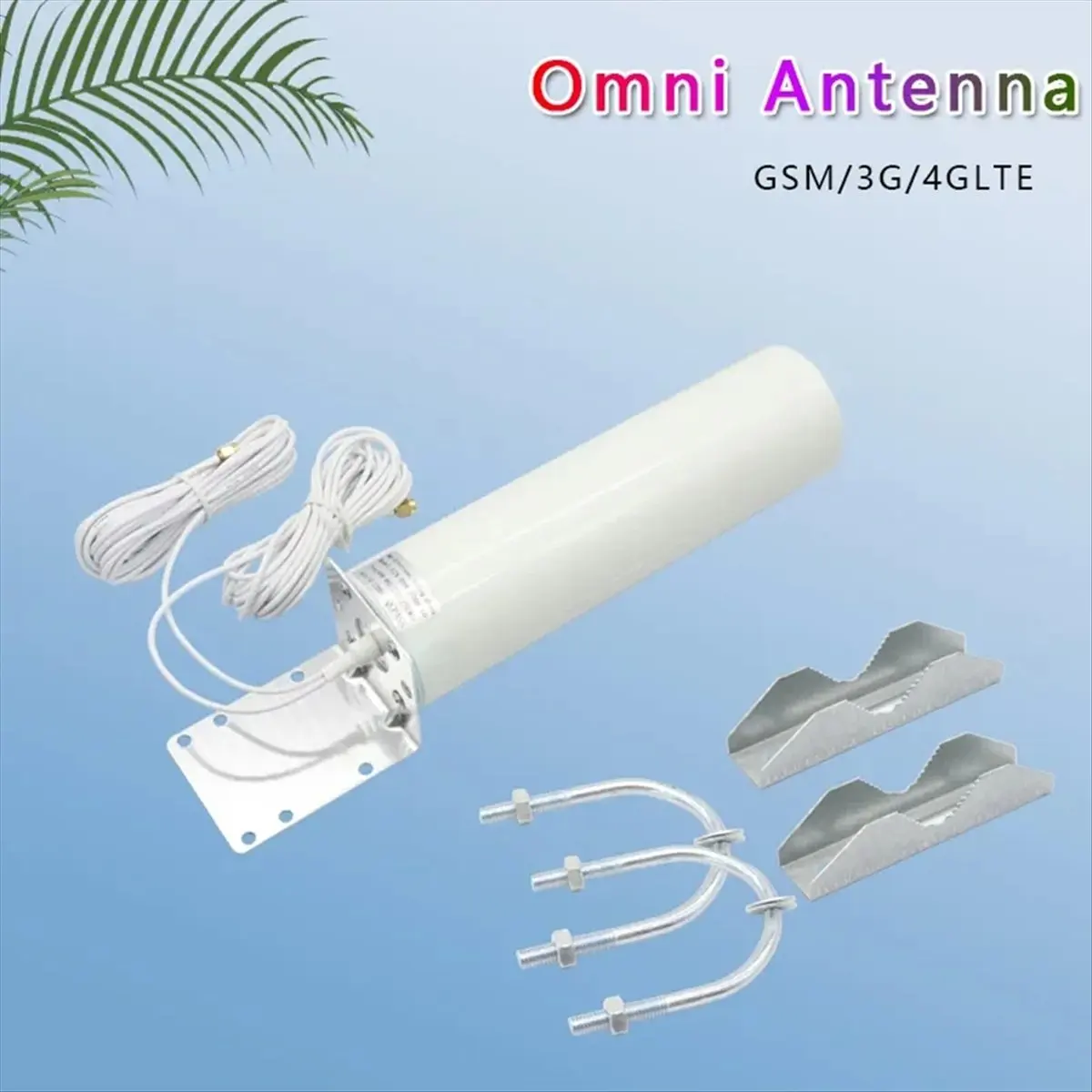 A59E 12DBi 2G 3G 4G LTE Omni Antenna 4G Antenna 2.4Ghz Exterior Ceilling 5M Cable 698-2700MHz Antenna( TS9 Male)