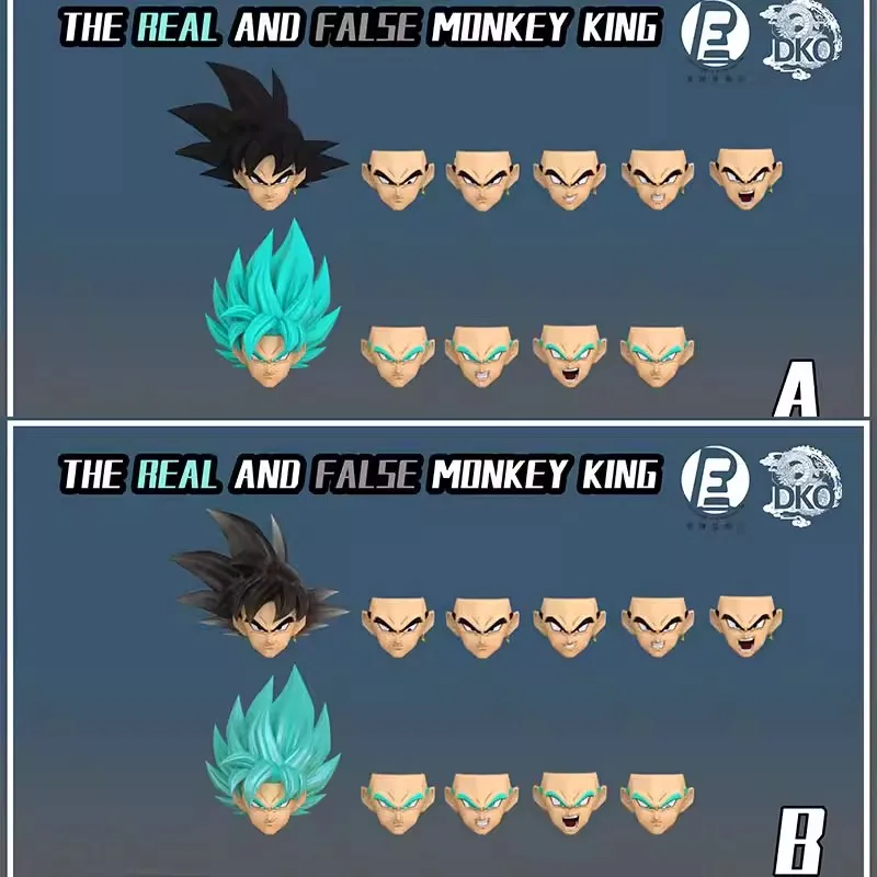 

DKO &RE Dragon Ball Аксессуары для головы Thereal Andfal Semonkey King Son Goku Голова для фигурок Аниме Модель Подарки Игрушки ﻿