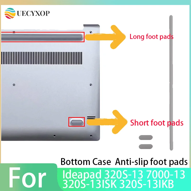 

NEW For Ideapad 320S-13 7000-13 320S-13ISK 320S-13IKB Bottom Case Anti-slip foot pads Rubber foot pads, rubber pads