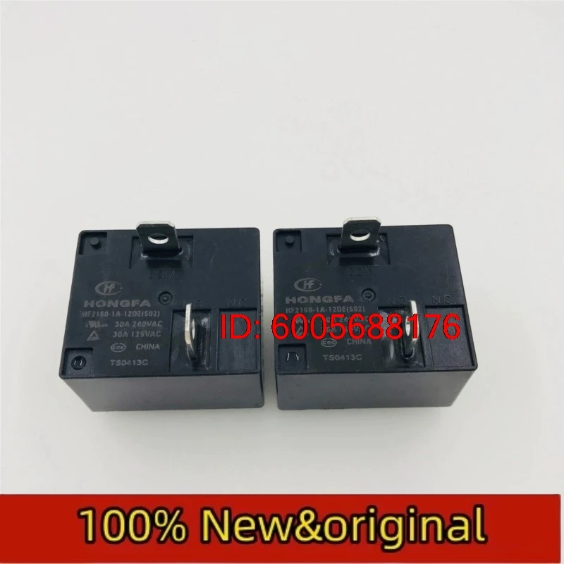 10PCS HF2160-1A-12DE  12VDC set of normally open 4-pin 30A240VAC Hongfa relay HONGFA Original & Brand New