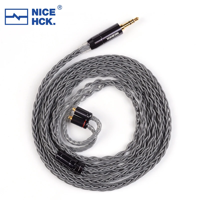 NiceHCK GreyCloud 6N الفضة المغلفة الأكسجين قطع النحاس HIFI سماعة ترقية كابل 3.5/2.5/4.4 MMCX/2Pin ل Rinko EA2000