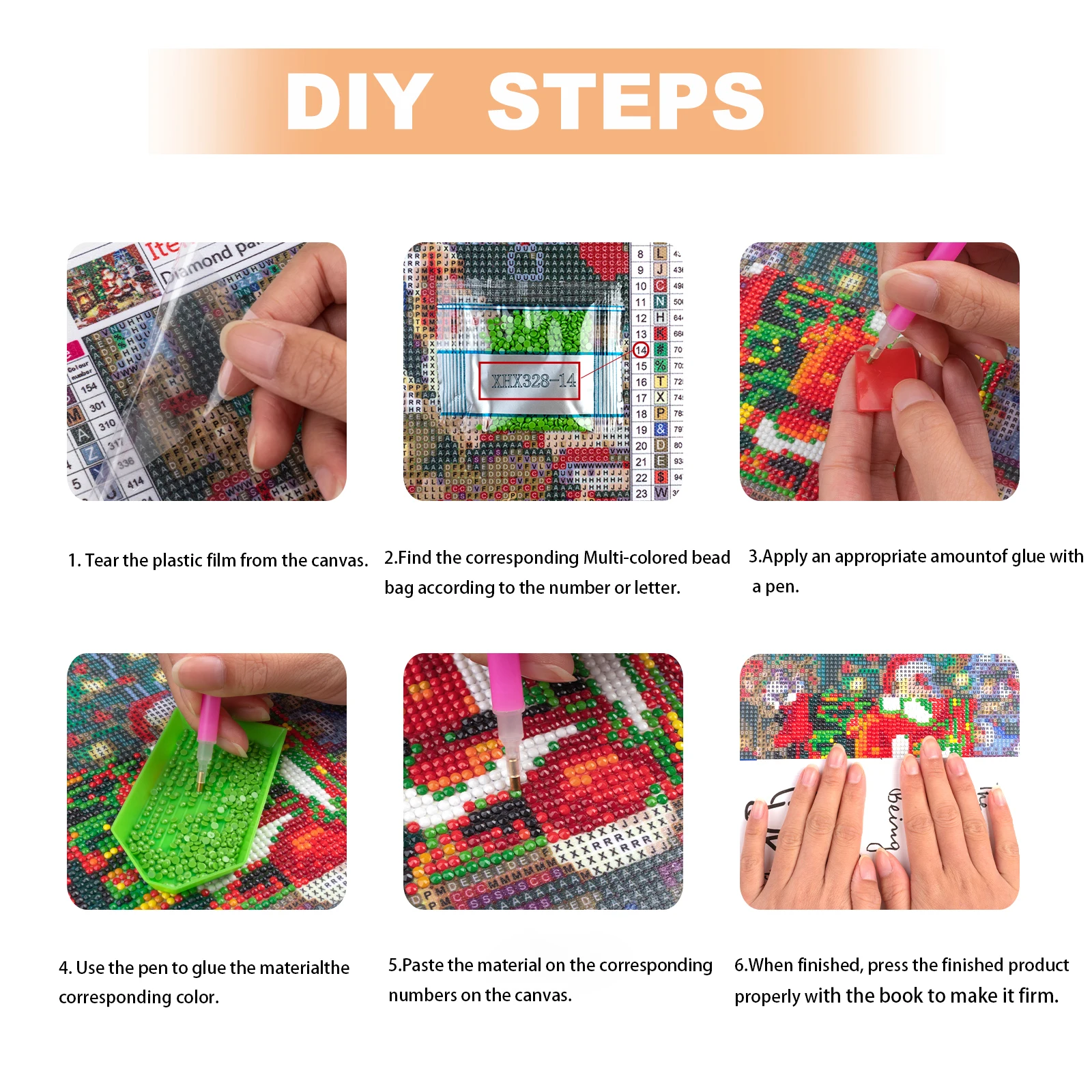 5D Crystal flower Diamond Painting Kit – Easy DIY Round Gem Art, Engaging Craft, 40 * 40cm/15.75 * 15.75in Home Decor - view 6