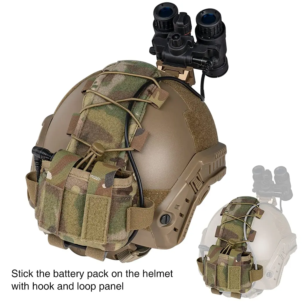 Tactical MK2 Helmet Battery Pouch: Lightweight, Durable, and Versatile for Outdoor Adventures Water-Resistant, Durable