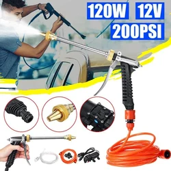 Car Wash 12V High Pressure Car Washer Portable Spray Cleaner Watering Intelligent Pump Cleaning Kit Sprayer+Water Pump