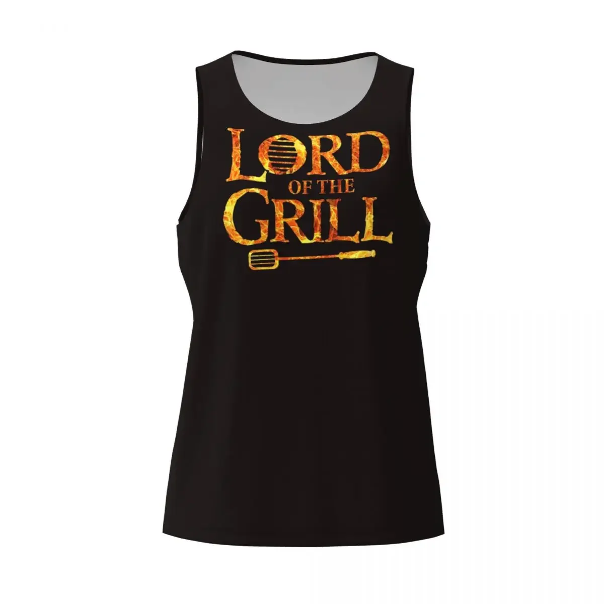 Quick Dry Lord Of The Grill, Barbecue Chef Gym Tank Muscle Sleeveless Shirt Bodybuilding Breathable Vest