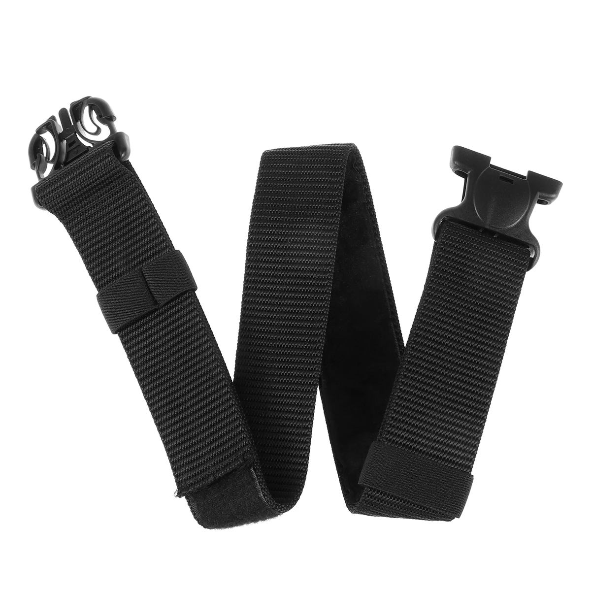 

Adjustable Military For Men Women Outdoor Sports Belt Quick Release Buckle Belt No Hole Design Universal Fit 100X5.5X0.3Cm Black