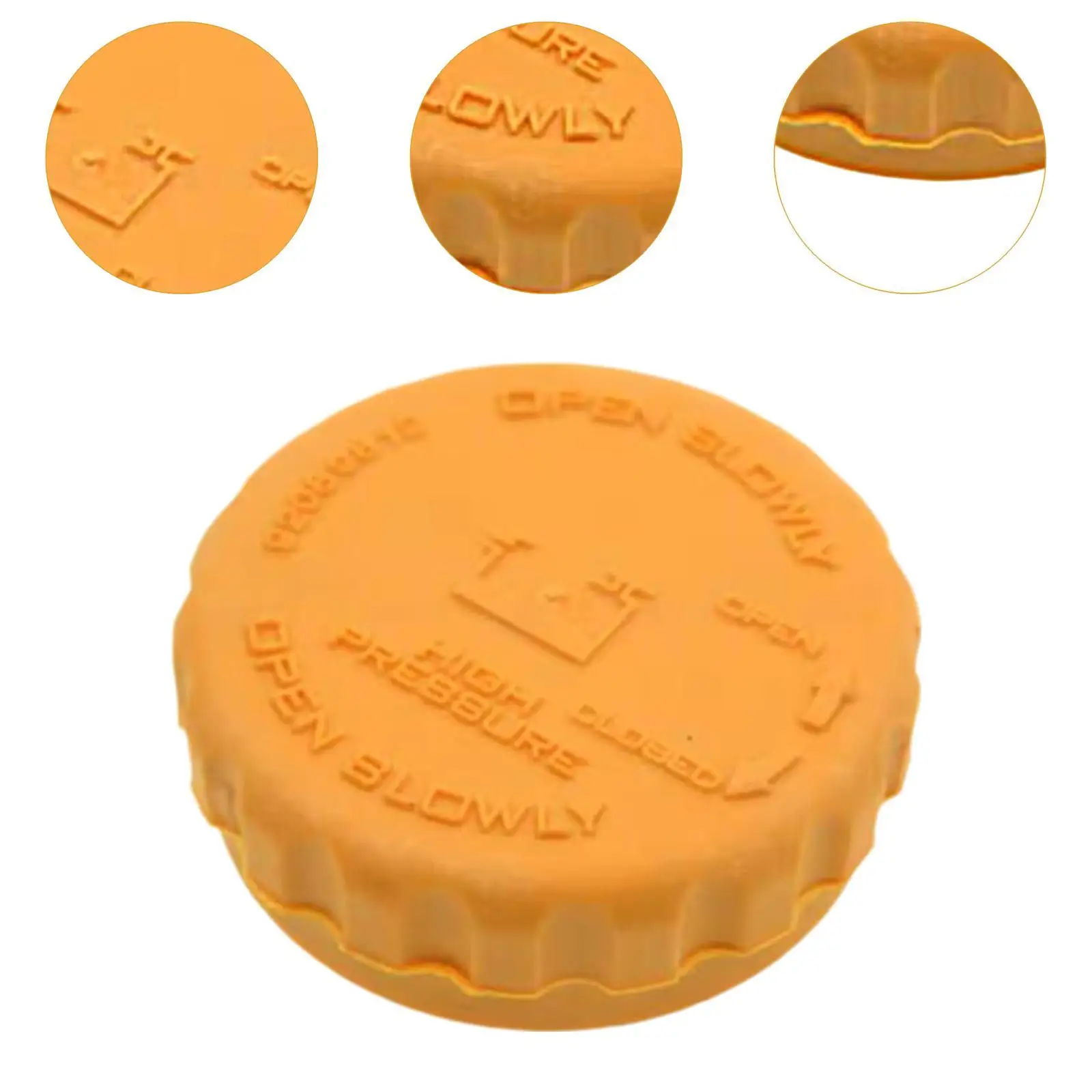 Coolant Expansion Tank Reservoir Cap 1304667 Replace Parts Automobile Accessory Simple Assembly Yellow Color 90409256