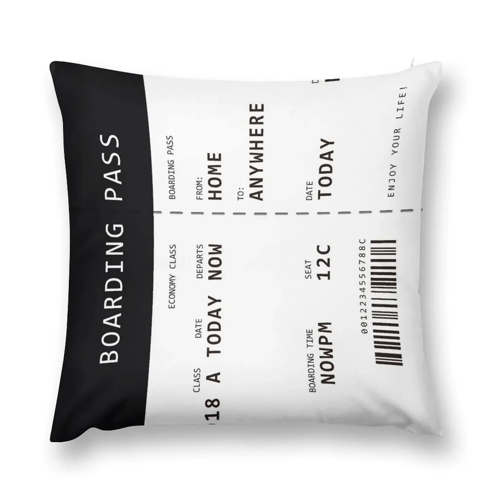 Boarding Pass Throw Pillow Sofa Covers Christmas Pillow Cases New year pillow