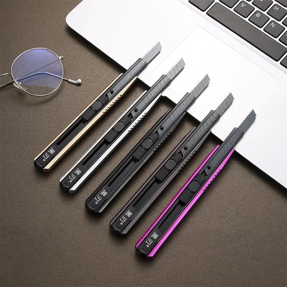 18mm Large Art Knife Knob Type Sharp  Wallpaper Knife Paper Cutter Tool Knife Box Opener Cutter Stainless Steel Art Knife