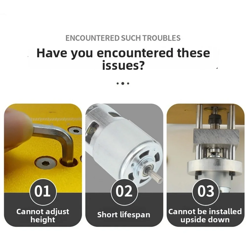 ER11 Compatible Spindle Motor 96W 4000-9000 RPM 12-24V for Milling Grinding Trimming and Edge Milling Operations