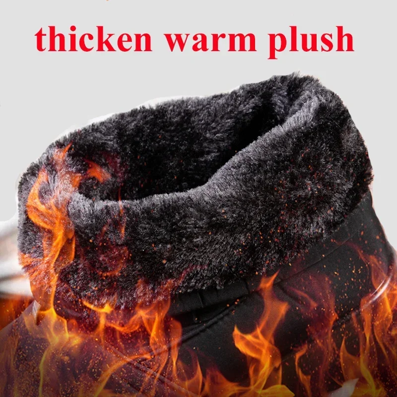 Women Snow Boots Winter Waterproof Shoes for Women Plus Size Thick Short Plush Ankle Boots Woman Wedges Warm Cotton Padded Shoes