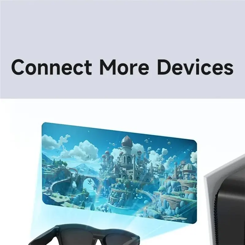 B76B AR Smart Glasses USB C Charging Data Cable, 4K60Hz 240W Wedge Plug for XREAL One/Air for RayNeo Air for VITURE