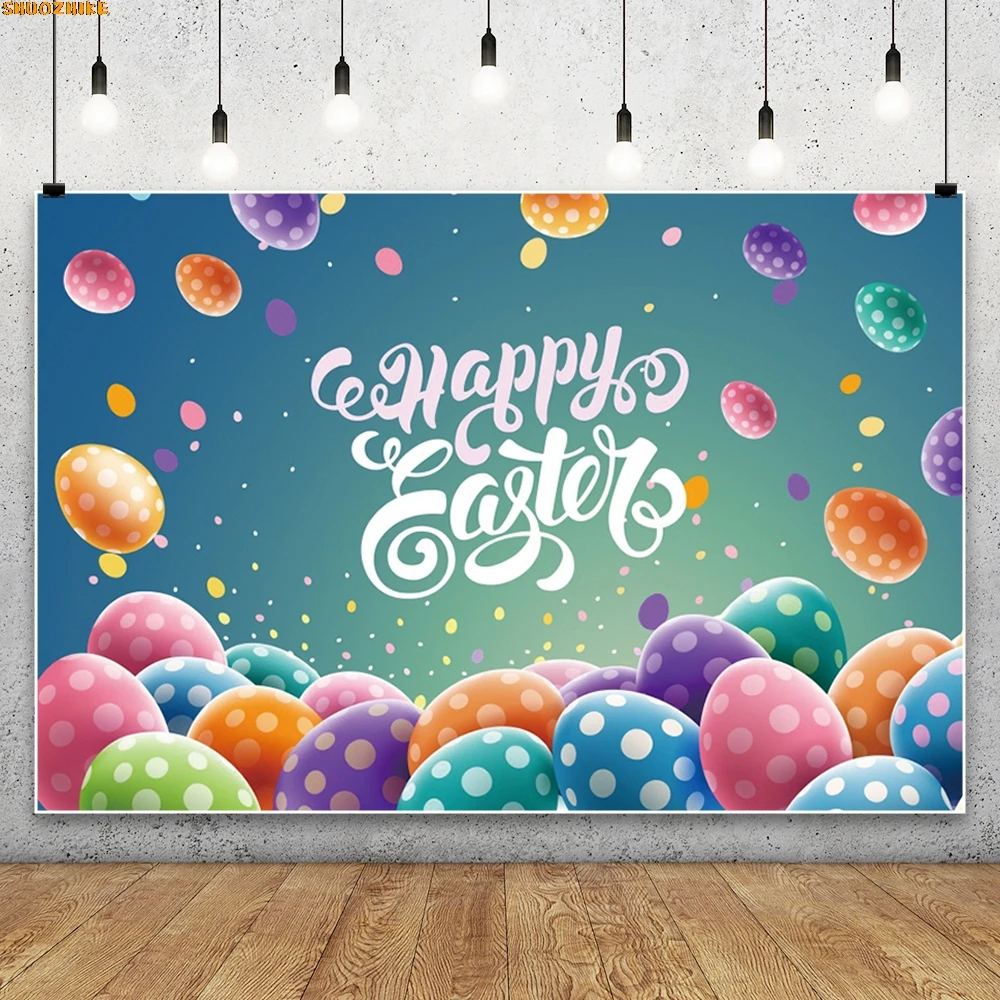 

Happy Easter Photography Backdrop Spring Wood Board Green Grass Rabbit Bunny Eggs Baby Shower Kids Birthday Decor Background