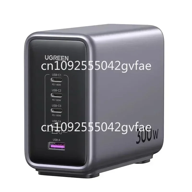 Cargador GaN de 300W, Estación de Carga de Escritorio PD3.1, Cargador Rápido de Nitruro de Galio para Laptop MacBook Pro