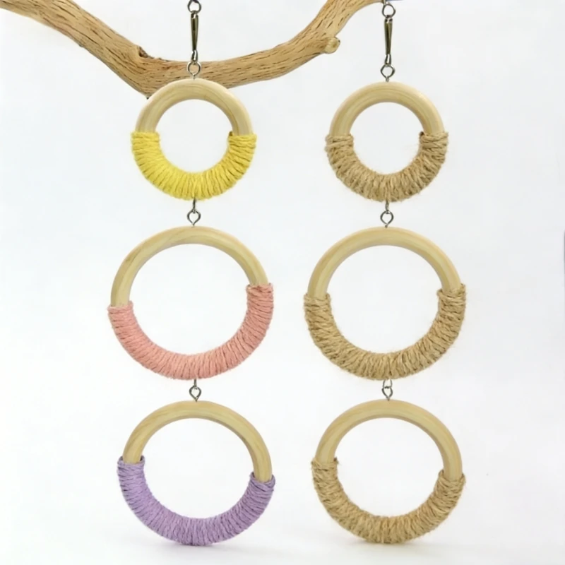 

Bird accessories Hanging Swing Perch toys for Parrot Natural Cotton Rope Parrot toy for Birds Cockatiels Parakeets Cage