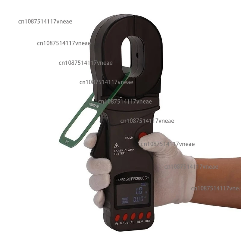 

FR2000A +energy clamp digital grounding resistance tester, lightning protection engineering grounding loop resistance tester