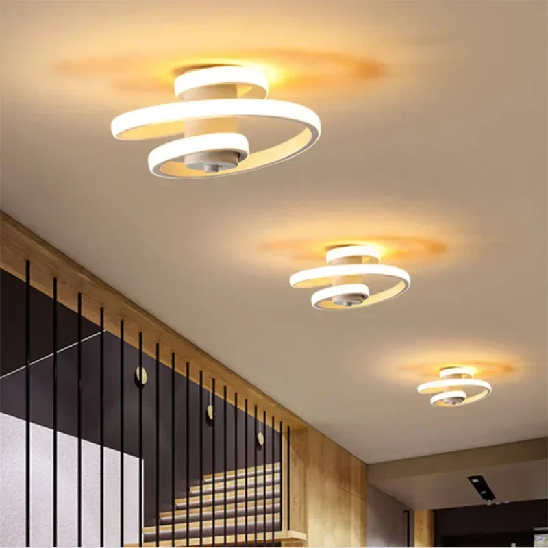 Imagem -05 - Modern Nordic Led Ceiling Lights Superfície Montada para o Quarto Sala de Estar Corredor Varanda Iluminação Doméstica