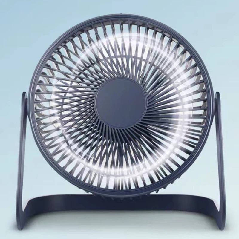1 Piece Super Mute Cooler 360 Degree Rotation Fan For Home Mini Desktop Fan 5 Inches Small Desk Cooling Usb Power Portable Fan