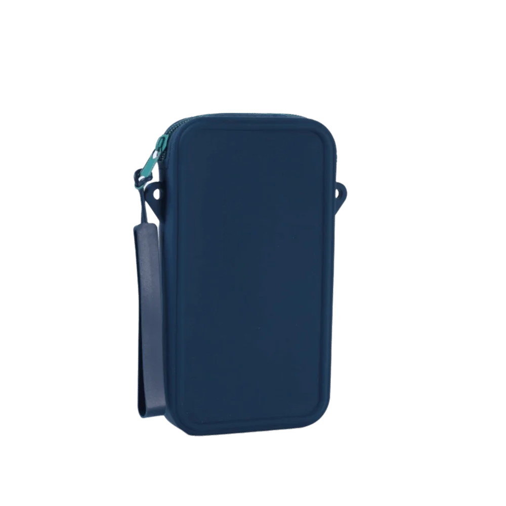 Sac de maquillage multi-usages en silicone, antichoc, couleur unie, organisateur de rangement carré, sac cosmétique universel imperméable et portable à suspendre