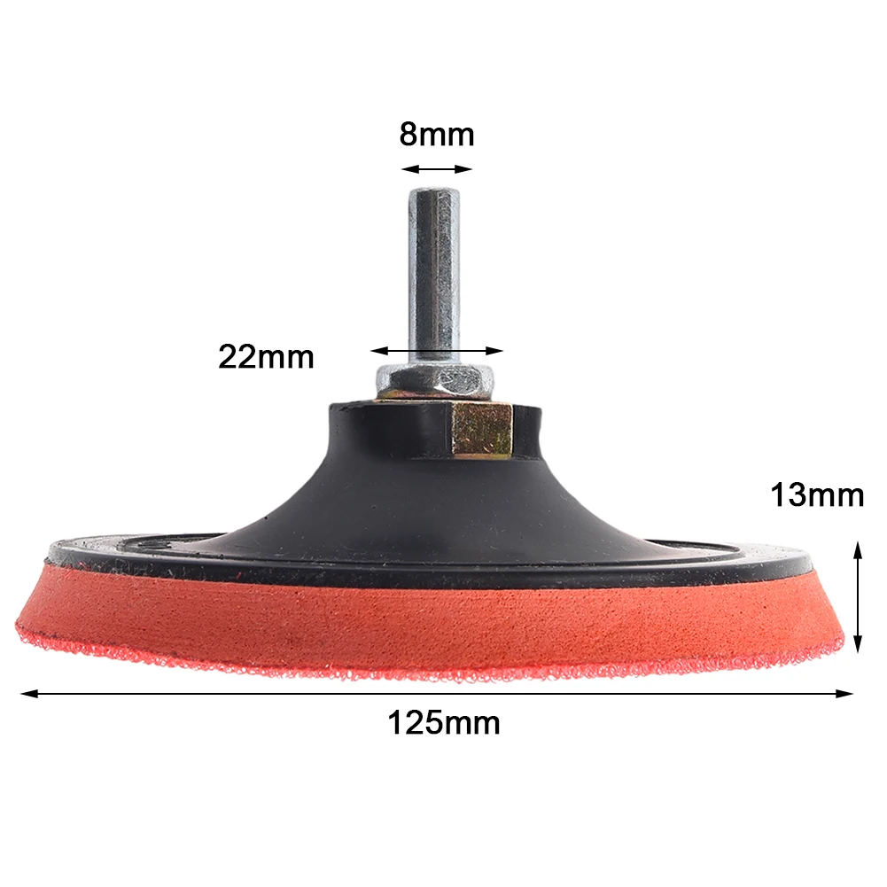 

For Car BACKING PAD Backing Pad SANDING DISCS WIRE DRILL BRUSH Car Accessories Mix Grit Drill Attachment 125mm