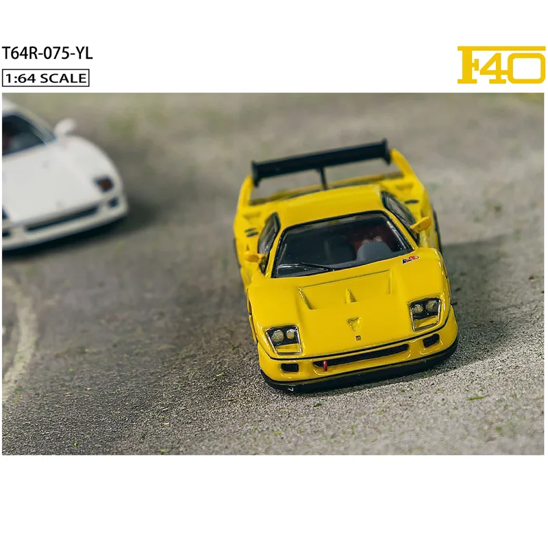 Asfalt Werkt 1/64 Ferrari F40 Lm Gele Legering Speelgoed Motorvoertuig Gegoten Metalen Model Geschenken