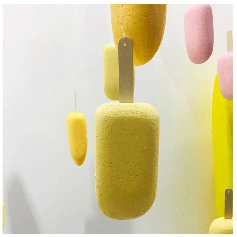 Modern interior wall decoration fiberglass lollipop pop sculpture