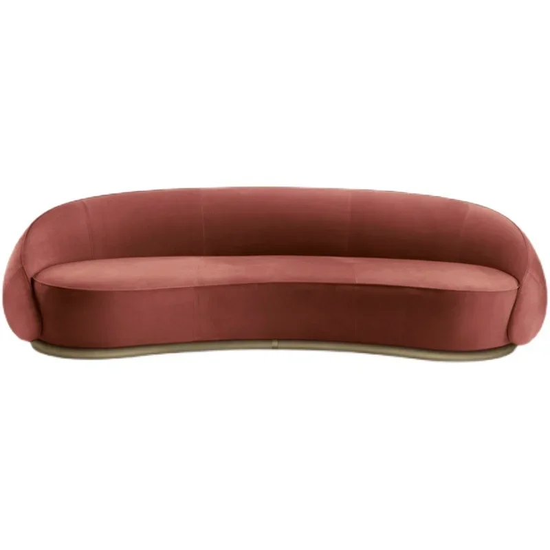 

Internet celebrity cashew sofa ins style Italian light luxury modern simple three-person medical beauty arc