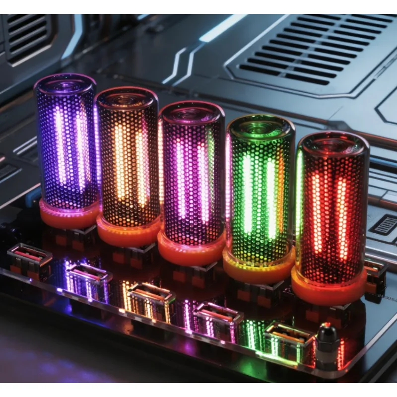 Touch LED Glass Bottle Night Light USB Color Changing Desktop Atmosphere Lamp Bedroom Home Decoration Bedside Lamp