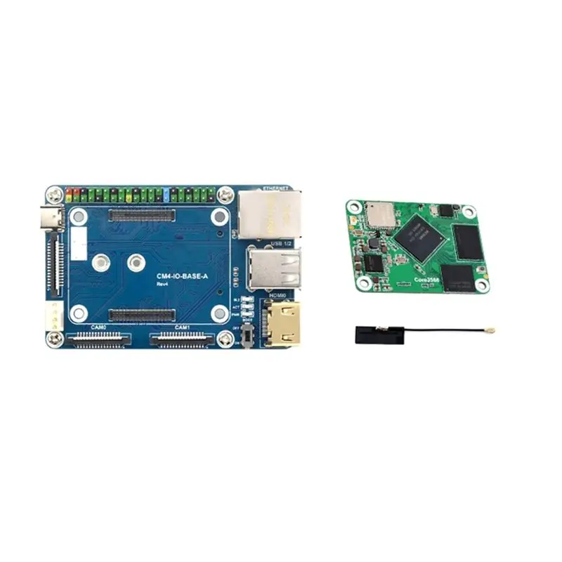 A33T-For Raspberry Pi CM4 With Rockchip RK3566 Quad 64Bit Core Processor AI Core Board For Raspberry Pi CM4 2G US Plug
