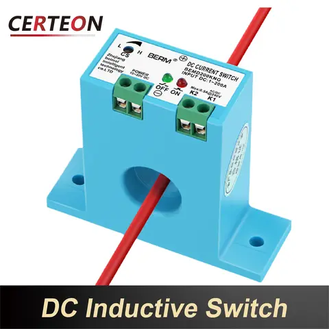 BEMD200 DC Current Switch Overload Protection Relay 1‑200A 10‑30VDC NO NC Option Signal for PLC Smart Home Current Sensor