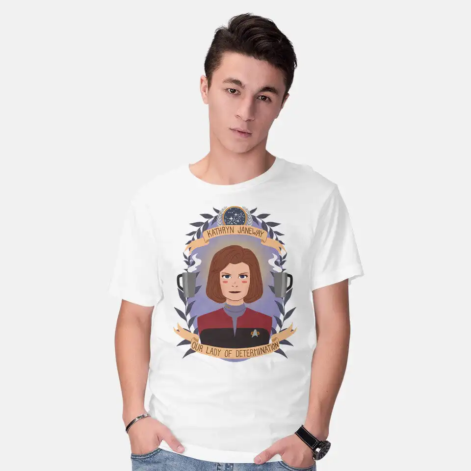 Our Lady of Determination Anime Graphic T-shirts for Men Clothing Women Short Sleeve Tees Vintage High Quality 100%Cotton