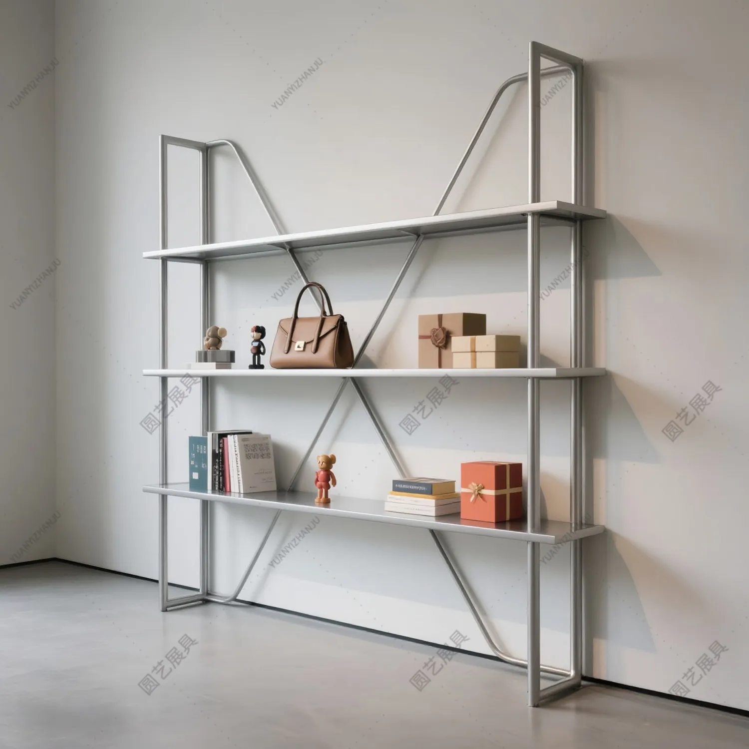 Minimalist style shelves, product display racks, light luxury multi-layer storage racks, sample beauty salon display racks