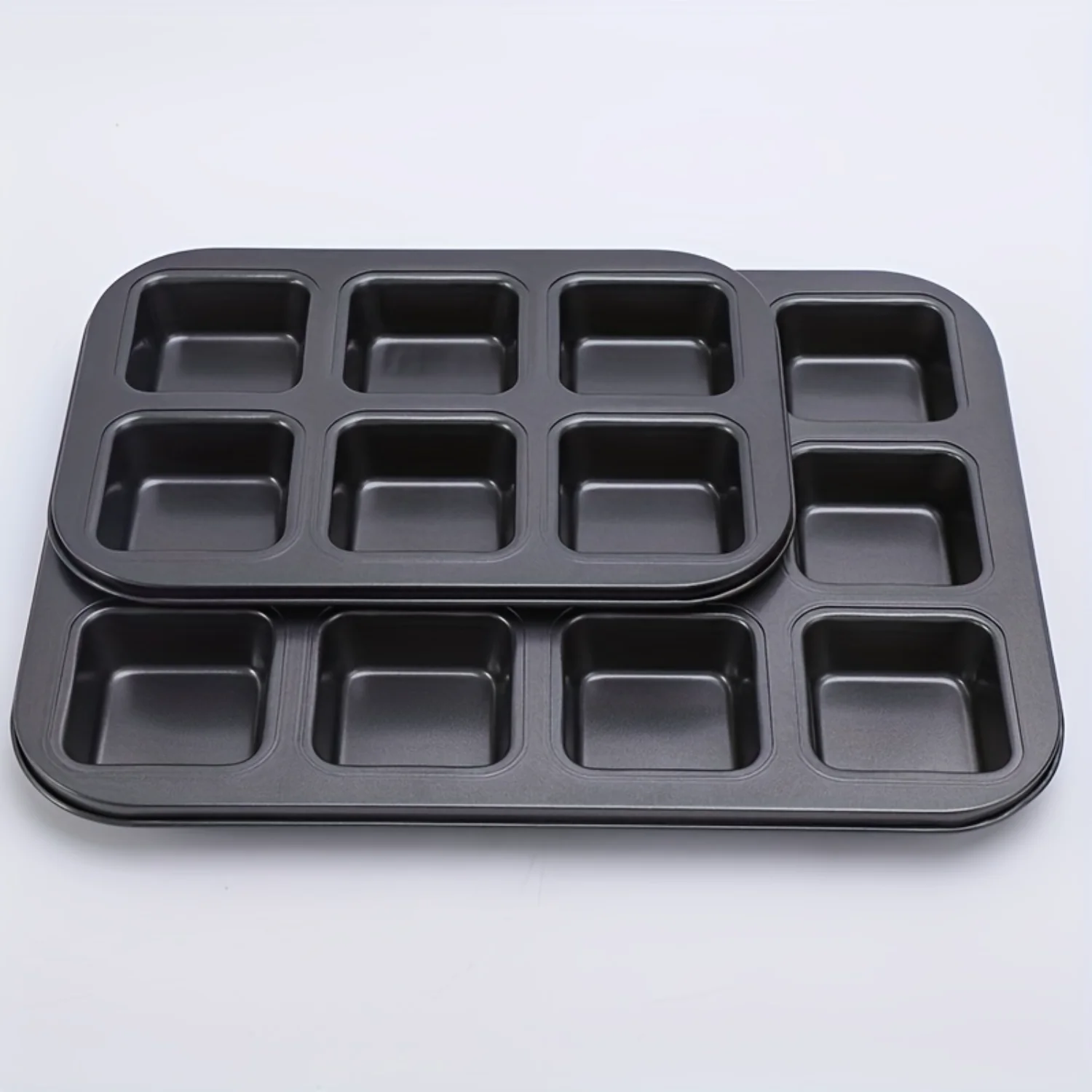 Non-Stick Square Mini Bread and Cake Mold - 6/12 Cavities for Even Baking